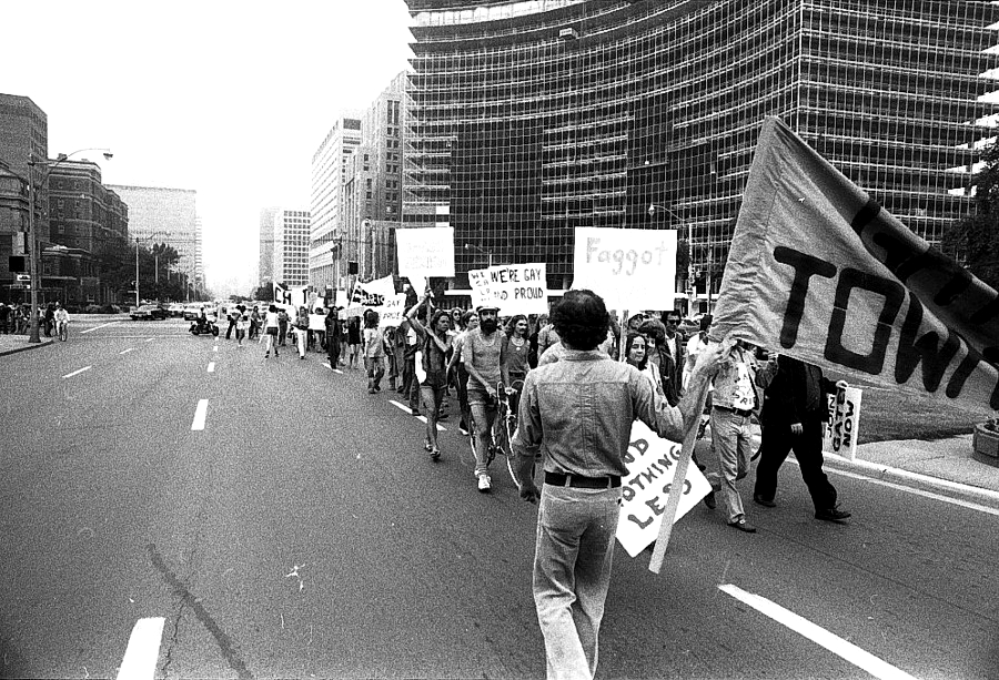 gay pride march toronto 1974