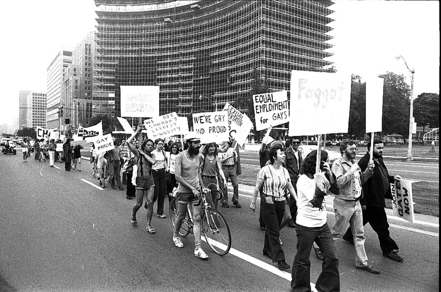 gay pride march toronto 1974