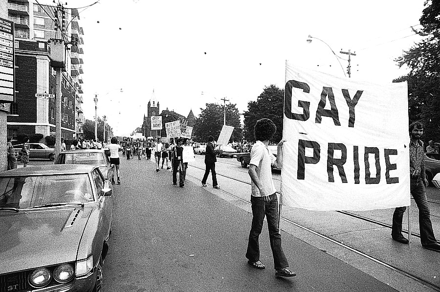 gay pride march toronto 1974