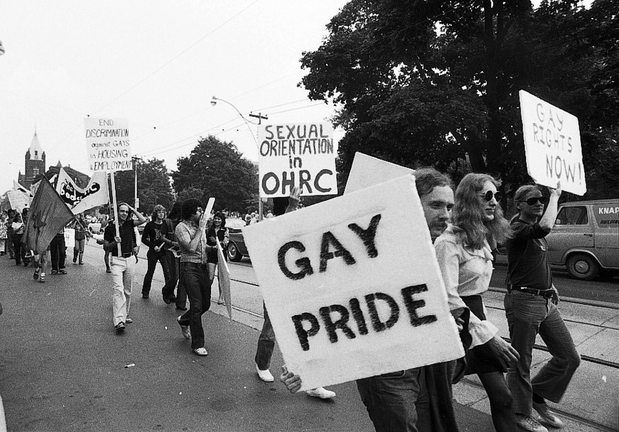 gay pride march toronto 1974