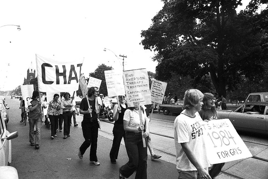 gay pride march toronto 1974