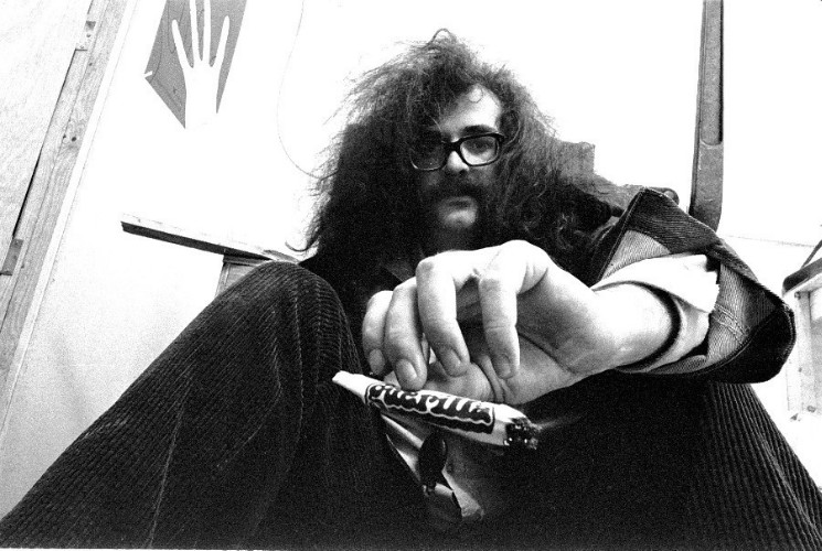 charlie's photo later used on a cover, of a guy smoking a huge roach
