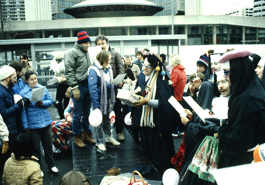 The Sisters of Perpetual Indulgence, gay nuns, skating party at Toronto City Hall