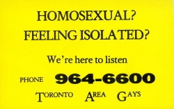 toronto area gays sticker